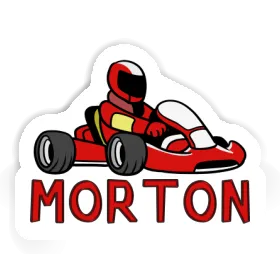 Morton Sticker Kart Driver Image