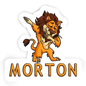 Sticker Dabbing Lion Morton Image