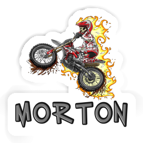 Sticker Morton Motocross Rider Image