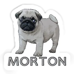 Morton Sticker Pug Image