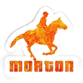 Morton Sticker Horse Rider Image