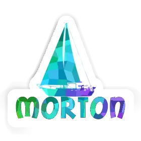 Morton Sticker Sailboat Image