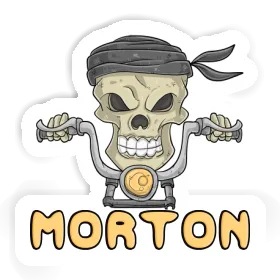 Motorcycle Rider Sticker Morton Image