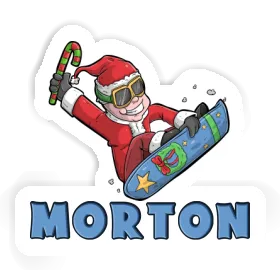 Morton Sticker Snowboarder Image