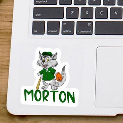 Chat de baseball Autocollant Morton Gift package Image