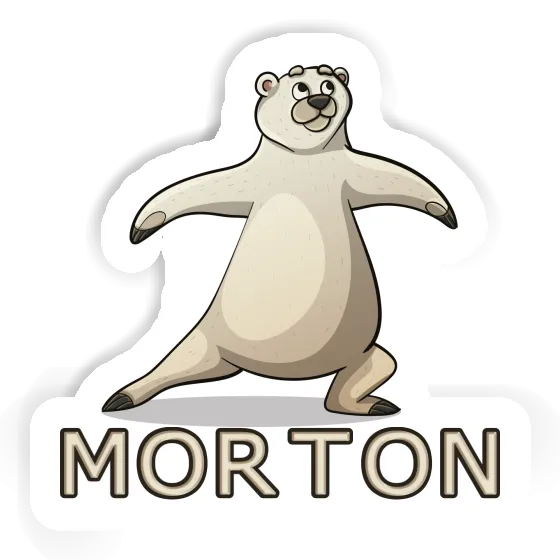 Sticker Morton Bear Laptop Image