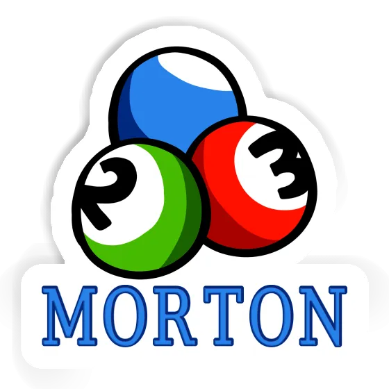 Morton Sticker Billardkugel Notebook Image