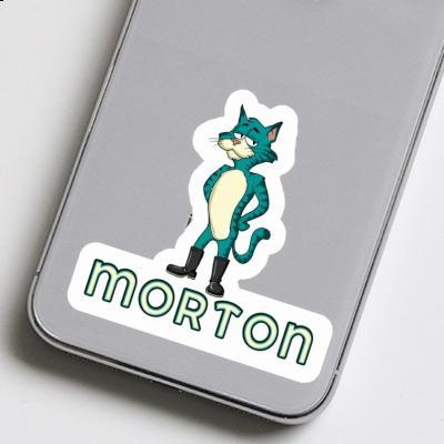 Morton Autocollant Chat Image