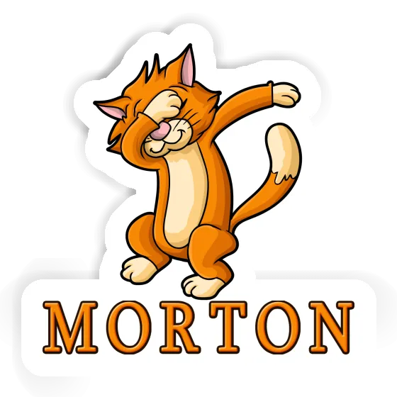 Autocollant Chat Morton Image