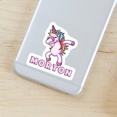 Sticker Morton Dabbing Unicorn Laptop Image