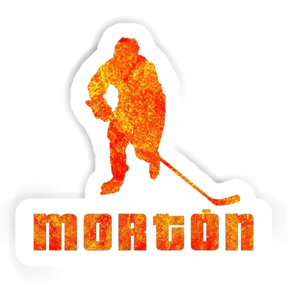 Morton Sticker Eishockeyspieler Laptop Image