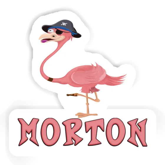 Sticker Flamingo Morton Notebook Image