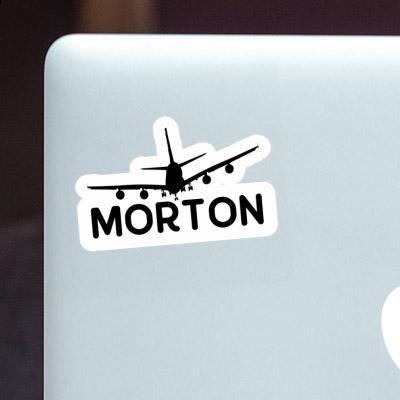 Sticker Morton Airplane Notebook Image