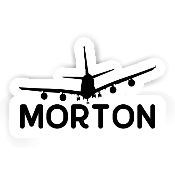 Sticker Morton Airplane Gift package Image