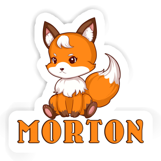 Sticker Morton Sitting Fox Image