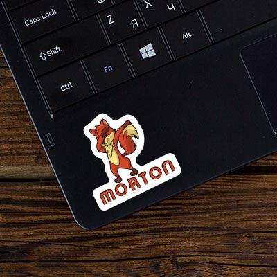 Dabbing Fox Sticker Morton Laptop Image