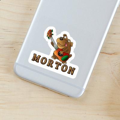 Autocollant Chien guitariste Morton Notebook Image