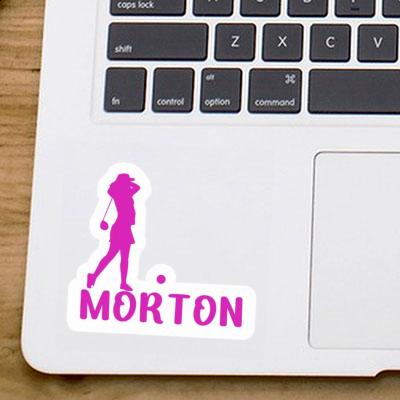 Golfer Sticker Morton Notebook Image