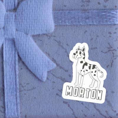 Sticker Morton Great Dane Dog Notebook Image