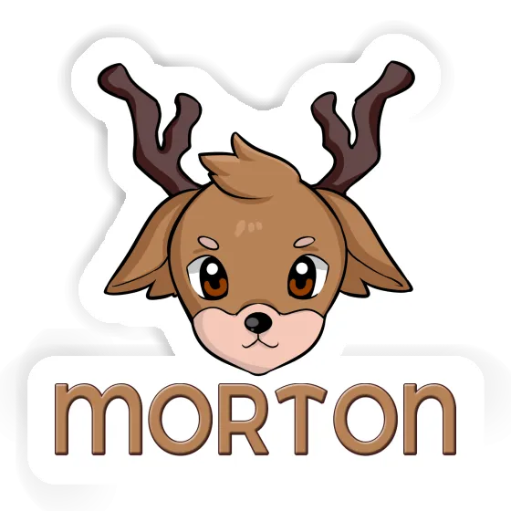 Morton Sticker Deerhead Image