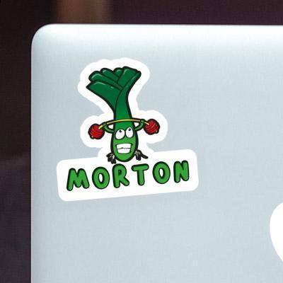 Sticker Weight Lifter Morton Notebook Image