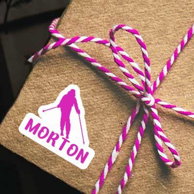 Autocollant Morton Skieuse Gift package Image