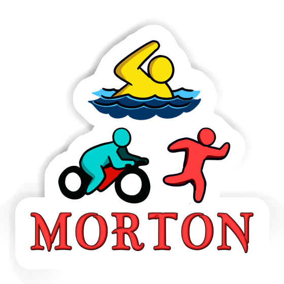 Autocollant Triathlète Morton Laptop Image