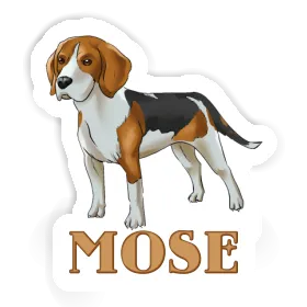 Mose Sticker Beagle Dog Image