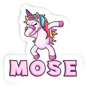 Dabbing Unicorn Sticker Mose Image