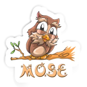 Owl Sticker Mose Image