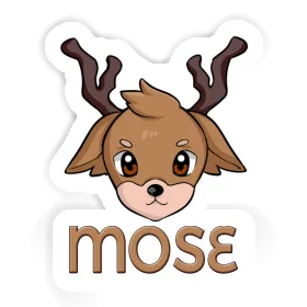 Deer Sticker Mose Image