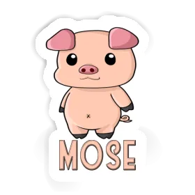 Sticker Pigg Mose Image