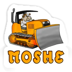 Sticker Bulldozer Moshe Image