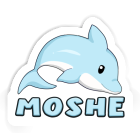 Sticker Moshe Dolphin Image