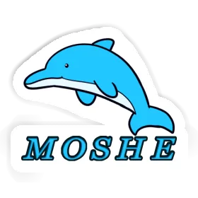 Dolphin Sticker Moshe Image