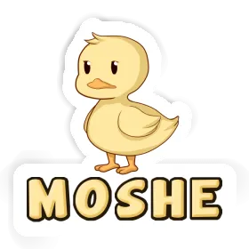 Sticker Moshe Duck Image