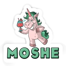 Moshe Sticker Party Unicorn Image