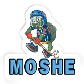 Eishockeyspieler Sticker Moshe Image