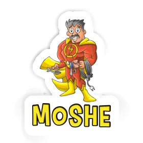 Sticker Moshe Electrician Image