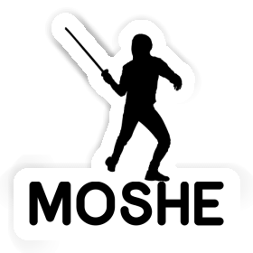 Moshe Aufkleber Fechter Image