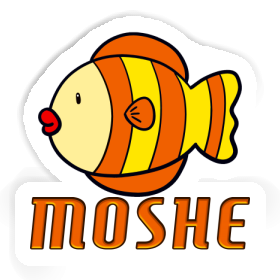 Fisch Aufkleber Moshe Image