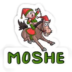 Aufkleber Moshe Weihnachtspferd Image