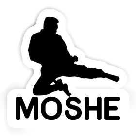 Karateka Aufkleber Moshe Image