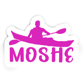 Sticker Kayaker Moshe Image