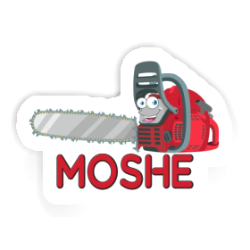 Tronçonneuse Autocollant Moshe Image