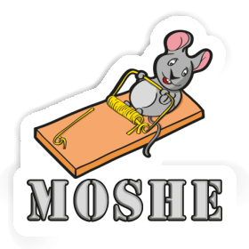 Fitness Mouse Sticker Moshe Image