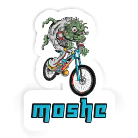 Aufkleber Biker Moshe Image