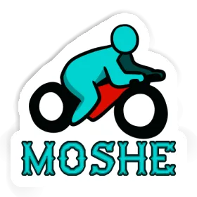 Moshe Sticker Motorradfahrer Image