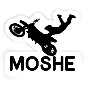 Autocollant Motocrossiste Moshe Image