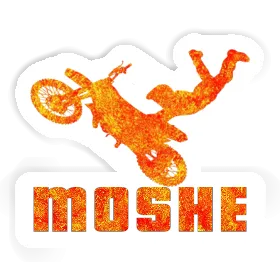 Autocollant Moshe Motocrossiste Image